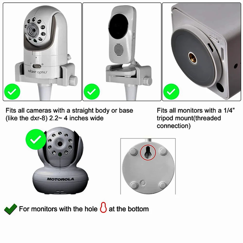 Universal Baby Monitor Bed Bracket Multifunction Camera Holder 1/4 Screw Flexible Clip Hose Camera Mount Cam Adjustable Long Arm Universal Baby Monitor Bed Bracket Multifunction Camera Holder 1/4 Screw Flexible Clip Hose Camera Mount Cam Adjustable Long Arm