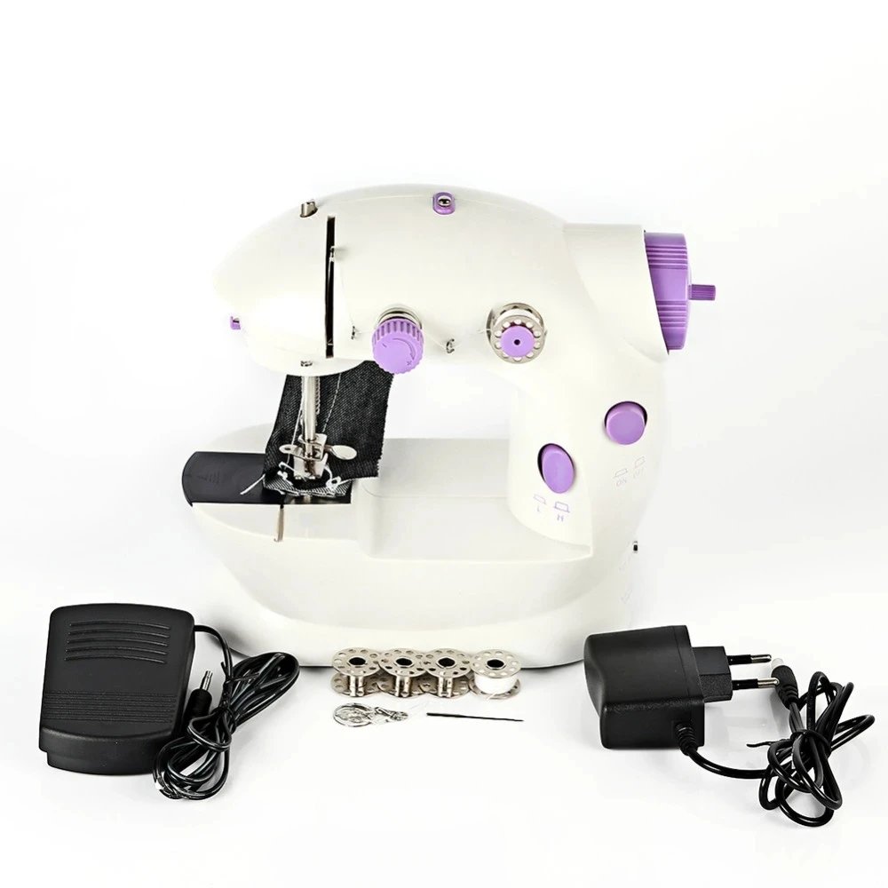 Purchase limit 1 piece Small portable electric sewing machine, household mobile fully automatic beginner's small desktop multifunctional locksmith