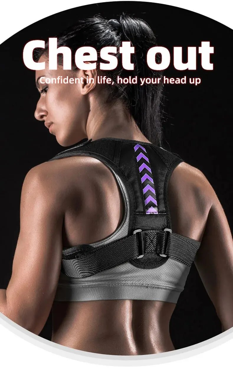 Posture Corrector Unisex Adjustable For Clavicle Support Providing Pain Relief for Neck Back Shoulder Reshape Your Body 1PC