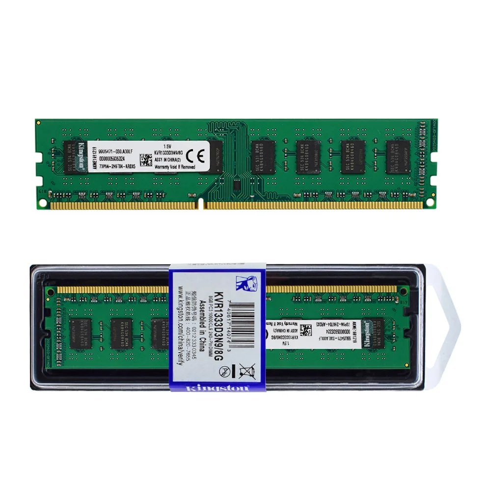 Kingston RAM DDR3 Memoria 8Gb 4GB 1066MHz 1333MHZ 1600MHZ 1866MHz PC3-10600 PC3-12800 for Desktop Computer Memoria Module