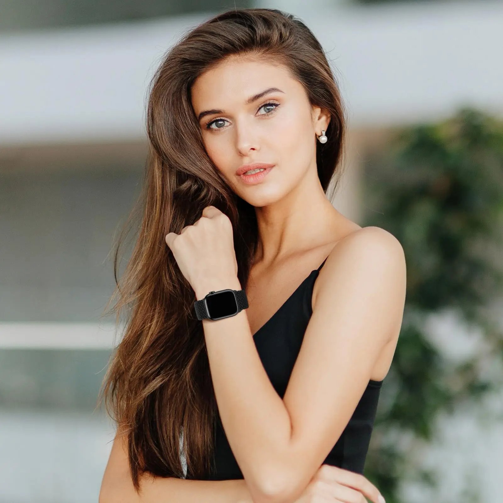 Braided Strap For Apple Watch Band 44mm 40mm 45mm 49mm 41mm 38 buckle Bracelet iWatch Series se 7 3 6 8 9 Ultra 2 Magnetic Band