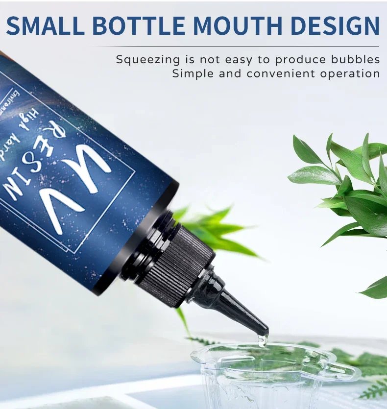 UV Resin Glue for DIY Jewelry, Epoxy Resin and UV Lamp High Transparency Fast Drying High Hardness, 20g, 50g, 100g, 250g, 1000g