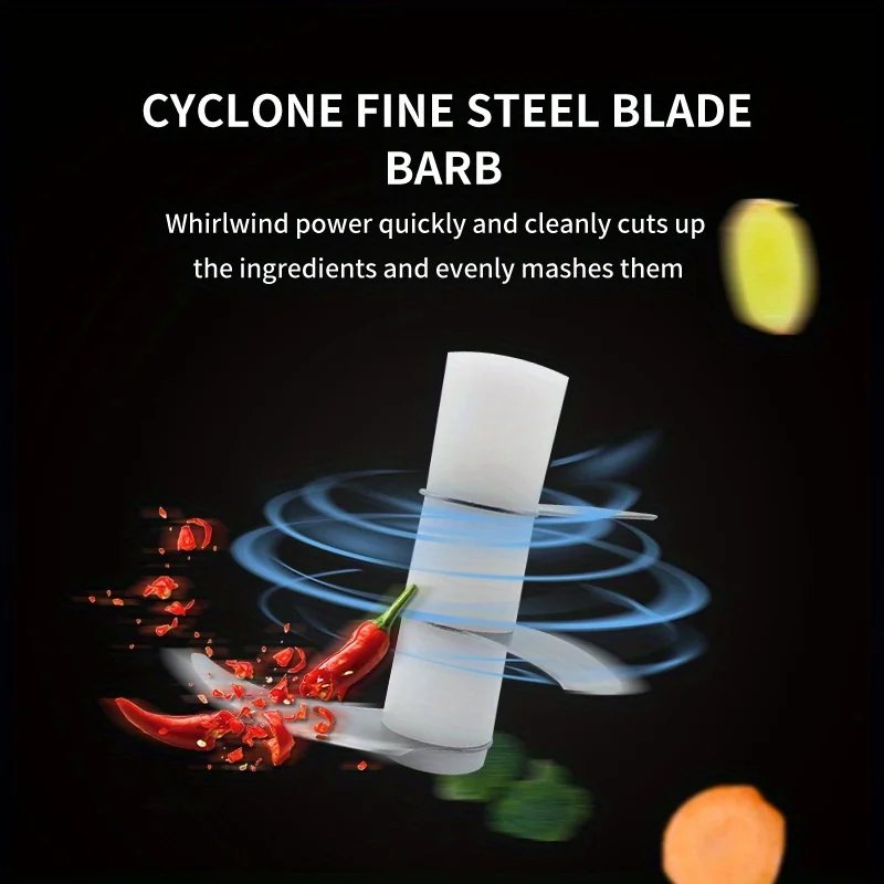 3.38/8.45oz USB Electric Mini Garlic Chopper - Powerful Meat Grinder And Vegetable Crusher For Quick And Easy Food Prep