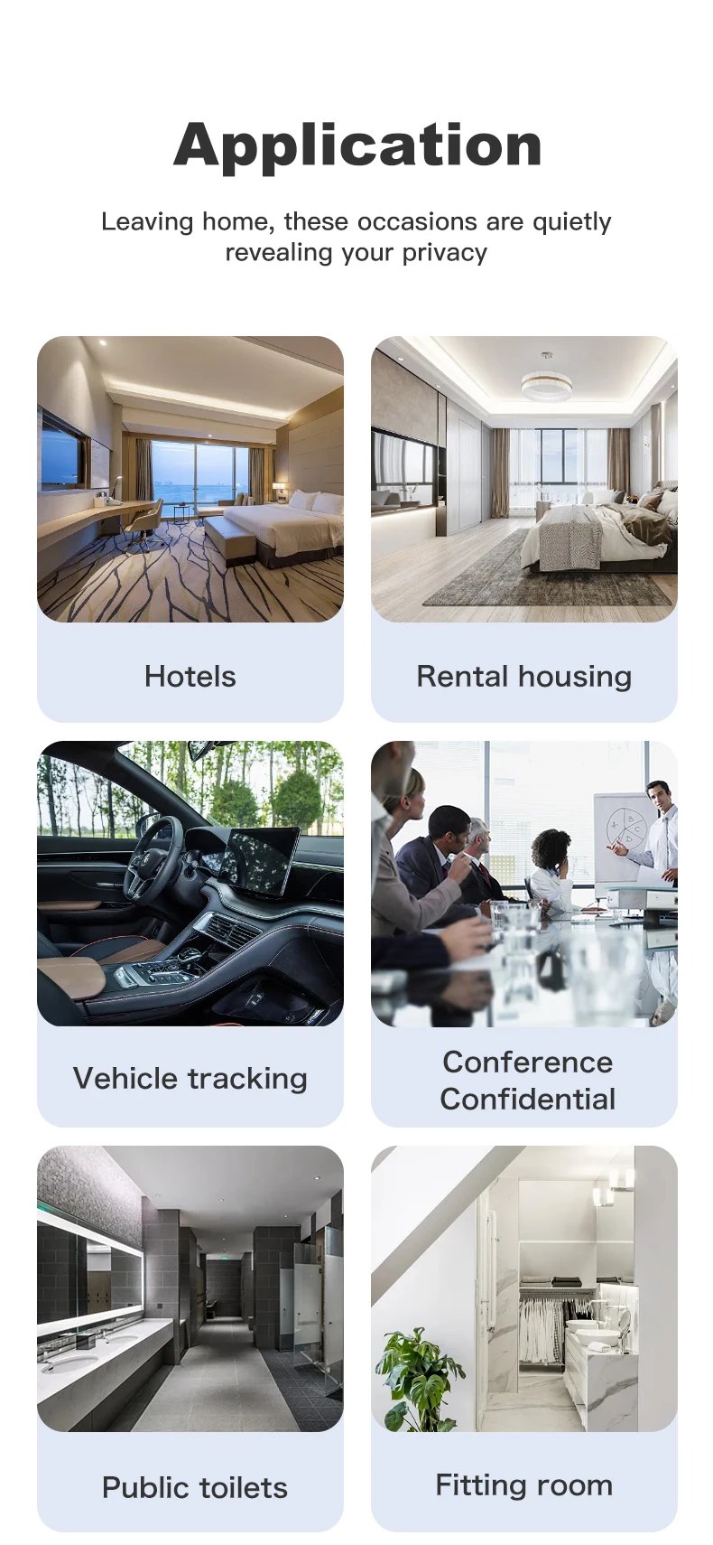 Hidden Camera Detector Anti-Spy Car GPS Tracker Listening Device Bug RF Wireless All Signal Scanner Gadget Security Protection