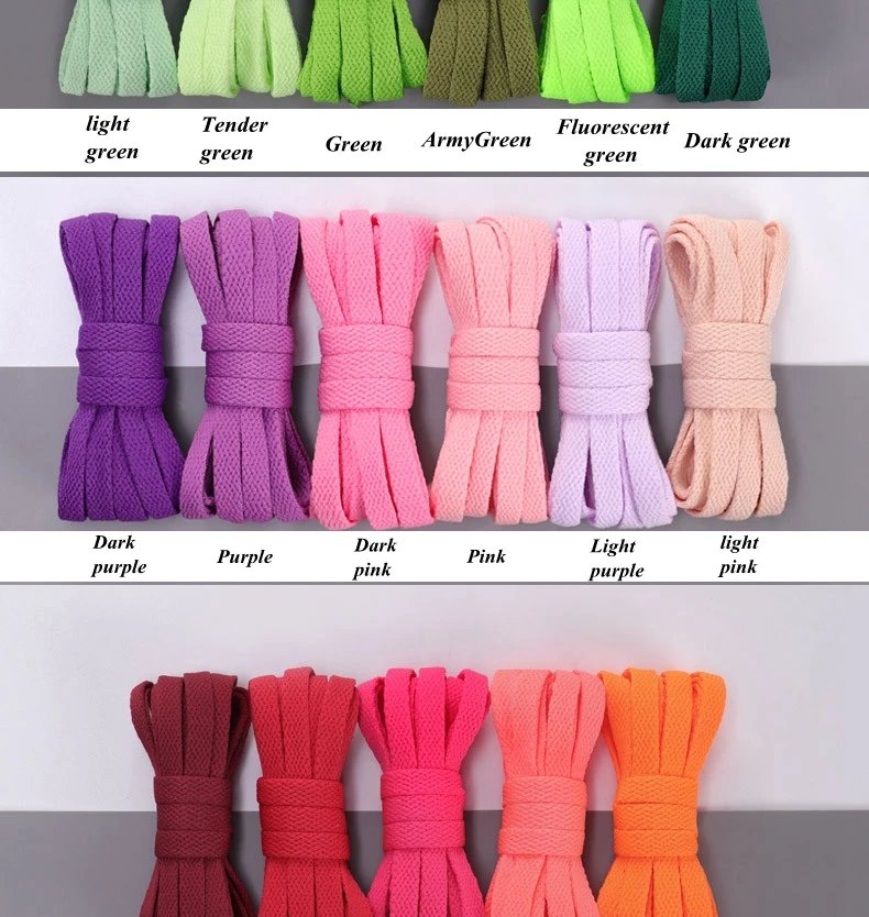 Flat AF1 Sneakers Shoelaces Canvas Basketball Shoelace Black White Color Classic Shoes laces 36colors Shoe Lace Accessories New Flat AF1 Sneakers Shoelaces Canvas Basketball Shoelace Black White Color Classic Shoes laces 36colors Shoe Lace Accessories New