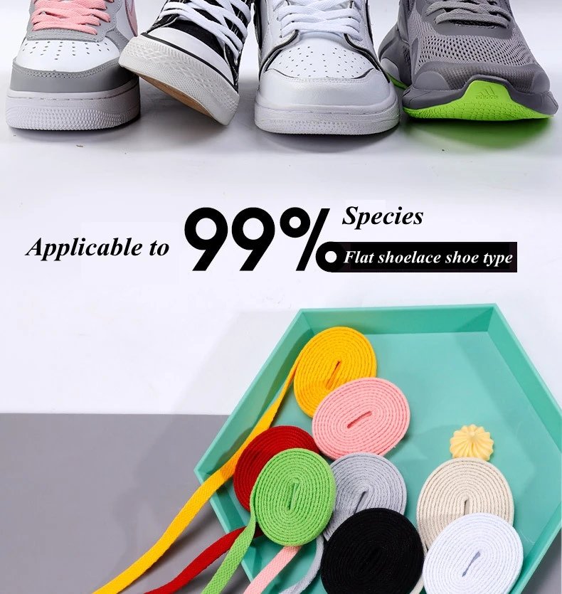 Flat AF1 Sneakers Shoelaces Canvas Basketball Shoelace Black White Color Classic Shoes laces 36colors Shoe Lace Accessories New Flat AF1 Sneakers Shoelaces Canvas Basketball Shoelace Black White Color Classic Shoes laces 36colors Shoe Lace Accessories New