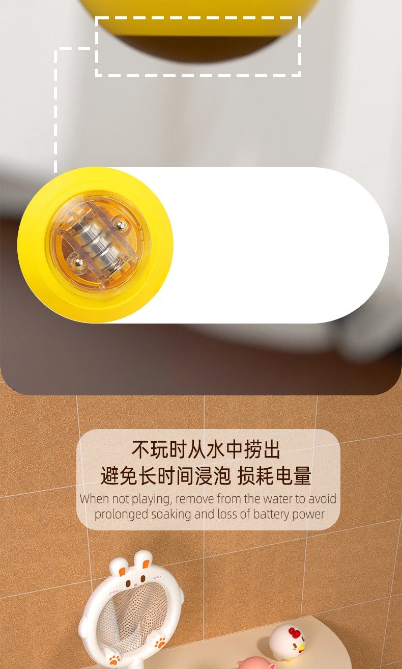 LED Light Up Toys Baby Cute Animals Bath Toy Swimming Water Soft Rubber Float Induction Luminous Duck for Kids Play Funny Gifts