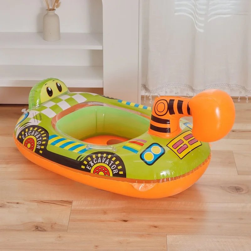 Rooxin Flamingo Swimming Circle Baby Infant Float Pool Swimming Ring With Sunshade Floating Seat Summer Beach Pool Party Toys