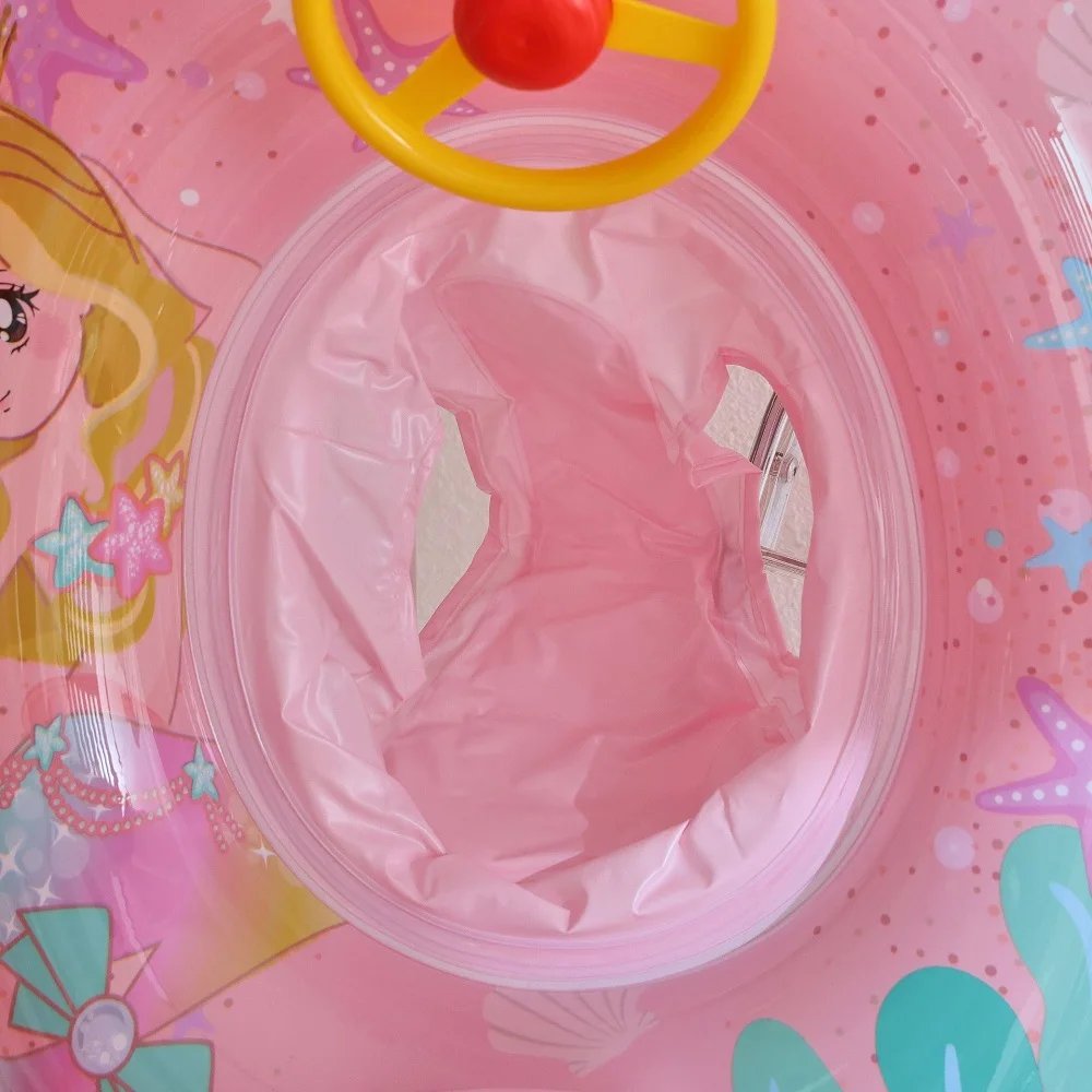 Rooxin Flamingo Swimming Circle Baby Infant Float Pool Swimming Ring With Sunshade Floating Seat Summer Beach Pool Party Toys