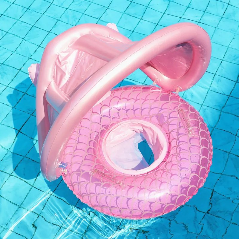 ROOXIN Baby Swimming Ring Inflatable Toys Water Play Swim Ring Tube for Kid Swimming Seat Swim Circle Seat Pool Float Party