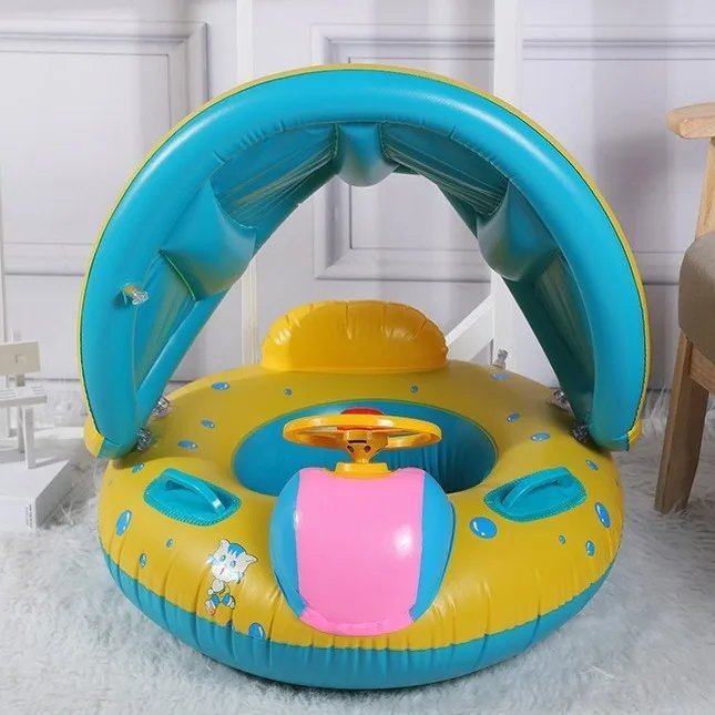 ROOXIN Baby Swimming Ring Inflatable Toys Water Play Swim Ring Tube for Kid Swimming Seat Swim Circle Seat Pool Float Party