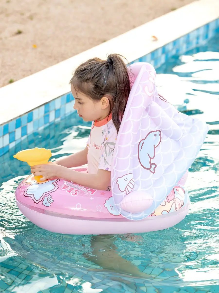 ROOXIN Baby Swimming Ring Inflatable Toys Water Play Swim Ring Tube for Kid Swimming Seat Swim Circle Seat Pool Float Party