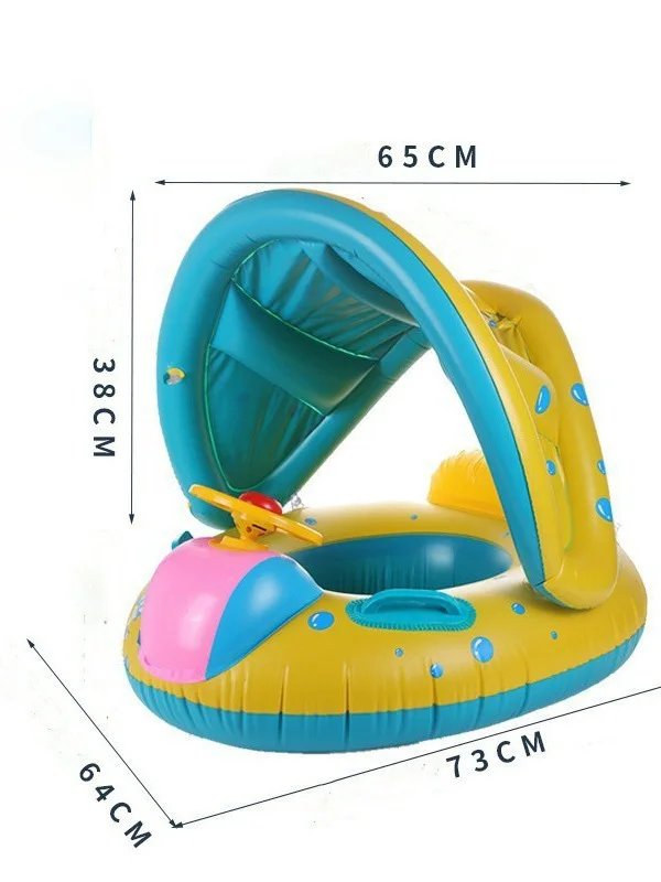 ROOXIN Baby Swimming Ring Inflatable Toys Water Play Swim Ring Tube for Kid Swimming Seat Swim Circle Seat Pool Float Party