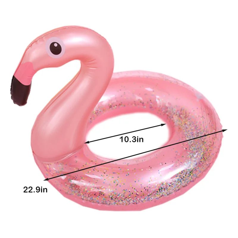 Rooxin Inflatable Flamingo Pool Float Baby Swimming Ring Summer Beach Party Pool Toys Unicorn Swimming Circle Pool Accessories