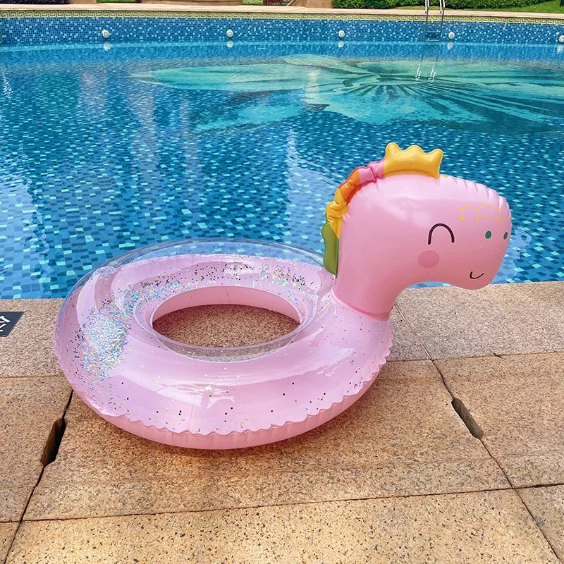Rooxin Inflatable Flamingo Pool Float Baby Swimming Ring Summer Beach Party Pool Toys Unicorn Swimming Circle Pool Accessories