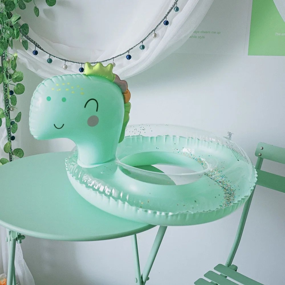 Rooxin Inflatable Flamingo Pool Float Baby Swimming Ring Summer Beach Party Pool Toys Unicorn Swimming Circle Pool Accessories