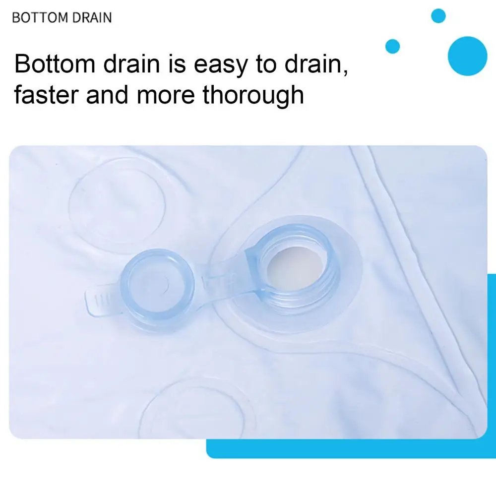 Kids Inflatable Pool Foldable Square Blow up Pool Cute Blow Up Pool for Family Space-Saving Swimming Pool for Backyard Garden