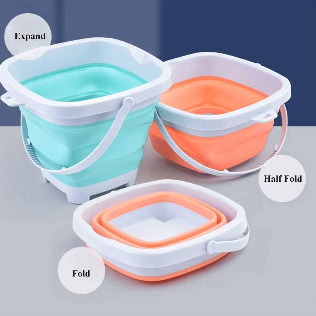 Beach  Sand Play Water Set Folding Bucket Summer Toys for Children Kids Outdoor Game Youngster Sandbox Accessories Color Random