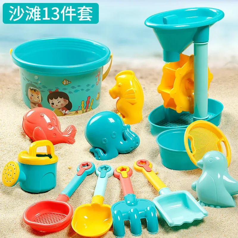 14/18PCS Children Toys Summer Beach Game Sand Bucket Shovel Silicone Sandbox Cube Accessories Bag Outdoor Water Toys for Kids 14/18PCS Children Toys Summer Beach Game Sand Bucket Shovel Silicone Sandbox Cube Accessories Bag Outdoor Water Toys for Kids