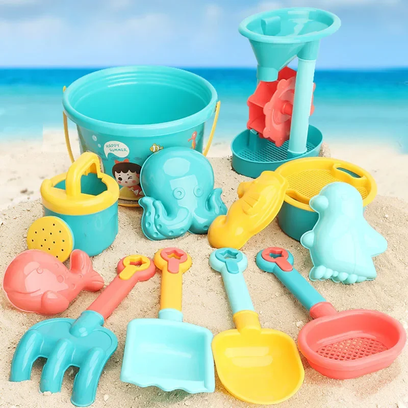 14/18PCS Children Toys Summer Beach Game Sand Bucket Shovel Silicone Sandbox Cube Accessories Bag Outdoor Water Toys for Kids 14/18PCS Children Toys Summer Beach Game Sand Bucket Shovel Silicone Sandbox Cube Accessories Bag Outdoor Water Toys for Kids