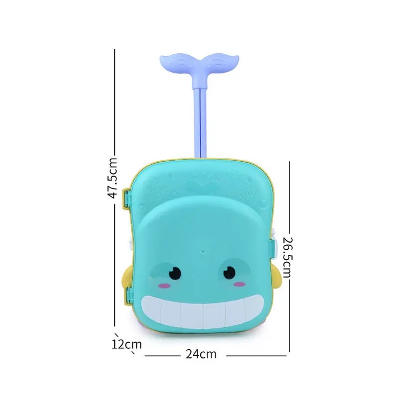Summer Beach Sand Play Toys for Kids Luggage Toy Kit Water Toys Sand Bucket Pit Tool Outdoor Toys for Children Boy Girl Gifts