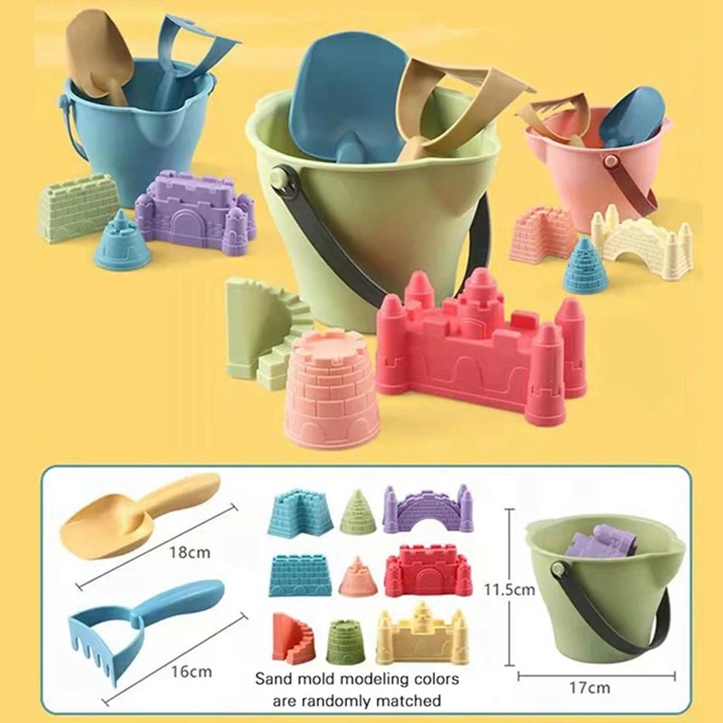 Beach Sensory Bucket Toys for Kids Sand Plage Play Toys for Children Parent-Children Interactive Beach Water Play Toys for Kids