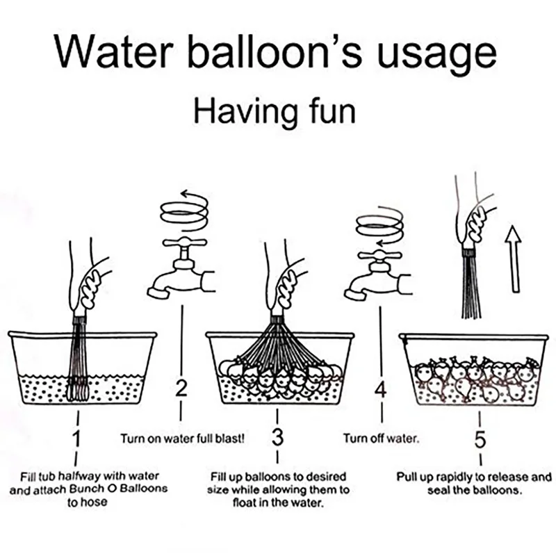 111pcs Summer Water Balloons Toys for Children Adults Outdoor Water Game Pool Games Beach Party 111pcs Summer Water Balloons Toys for Children Adults Outdoor Water Game Pool Games Beach Party