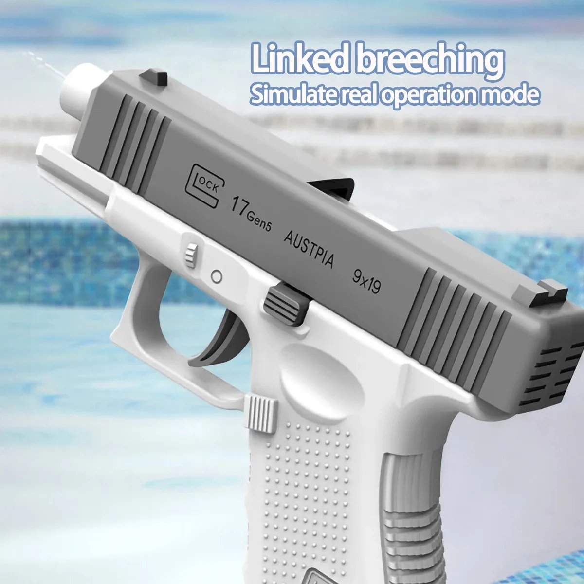 Glock Pistol Children's Toys Portable Water Gun Summer Shooting Game Outdoor Beach Toy Water Gun Summer Gift for Adult Children