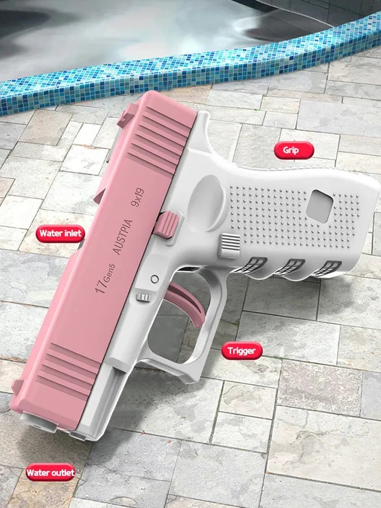Glock Pistol Children's Toys Portable Water Gun Summer Shooting Game Outdoor Beach Toy Water Gun Summer Gift for Adult Children