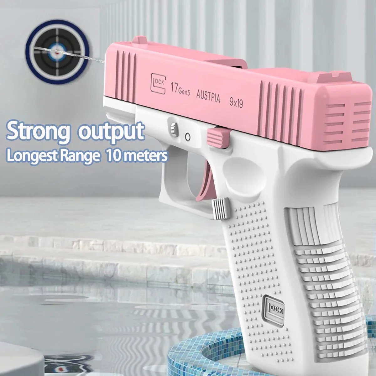 Glock Pistol Children's Toys Portable Water Gun Summer Shooting Game Outdoor Beach Toy Water Gun Summer Gift for Adult Children