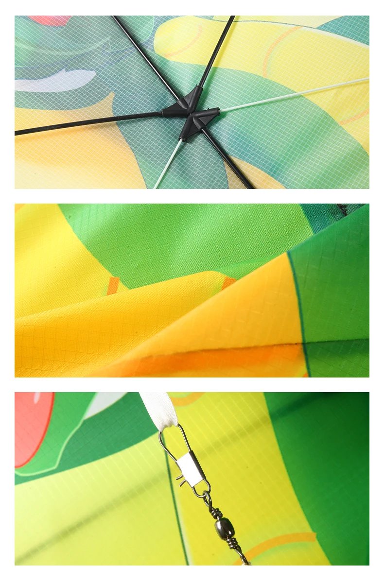 Yongjian Green Chinese Dragon Kite Upgraded Hot Cut Craft Cartoon Kite Suitable for Beginners  With 50m kite string