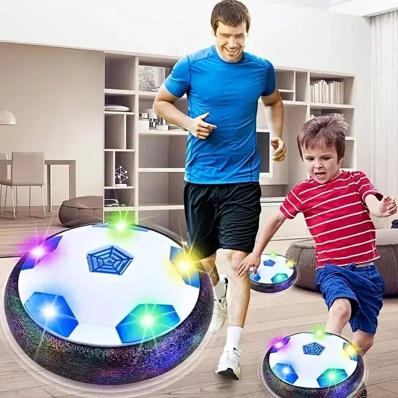 LED Bubble Football Kids Interactive Game Toy with Music and Lights for Kid Indoor Mobile Slide Flat Soccer Sports Creative Gift