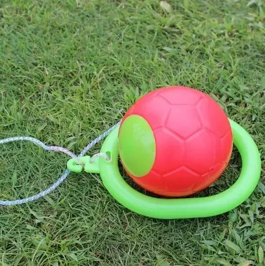 Skip Ball Outdoor Fun Toys Ball Exercise Coordination and Force Reaction Training Swing Ball Balance Hop Classical Skipping Toy