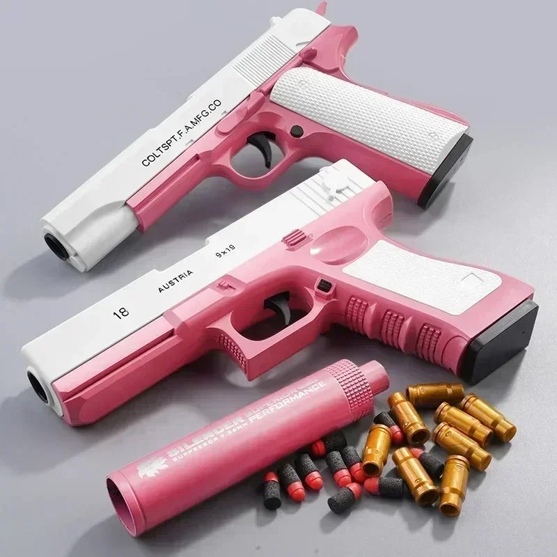 Newest Shell Ejecting Airsoft Pistol Soft Bullet Toy Gun Weapon Children Armas Shoot Outdoor Game Boys gift Newest Shell Ejecting Airsoft Pistol Soft Bullet Toy Gun Weapon Children Armas Shoot Outdoor Game Boys gift