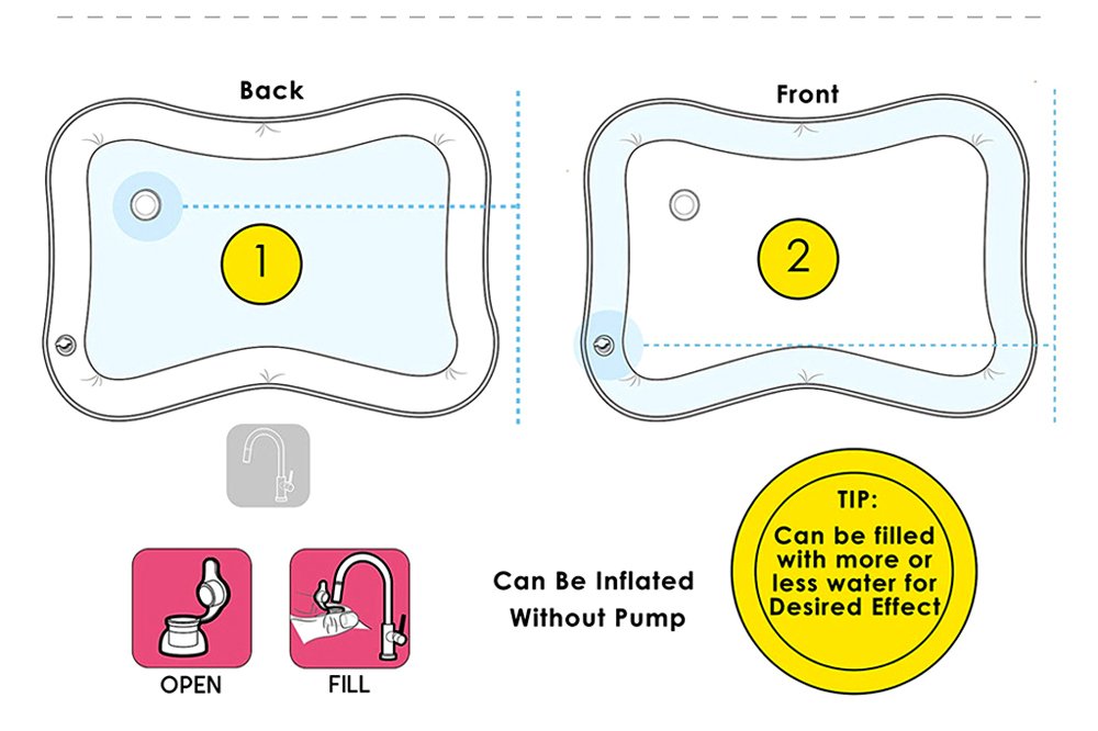 Infinno Inflatable Tummy Time Mat Premium Baby Water Play Mat for Infants and Toddlers Baby Toys Infinno Inflatable Tummy Time Mat Premium Baby Water Play Mat for Infants and Toddlers Baby Toys