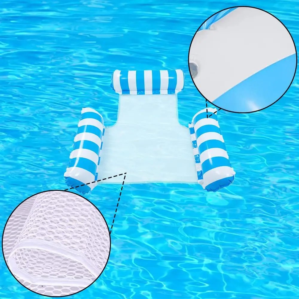 Water hammock recliner inflatable floating Swimming Mattress sea swimming ring Pool Party Toy lounge bed for swimming Water hammock recliner inflatable floating Swimming Mattress sea swimming ring Pool Party Toy lounge bed for swimming