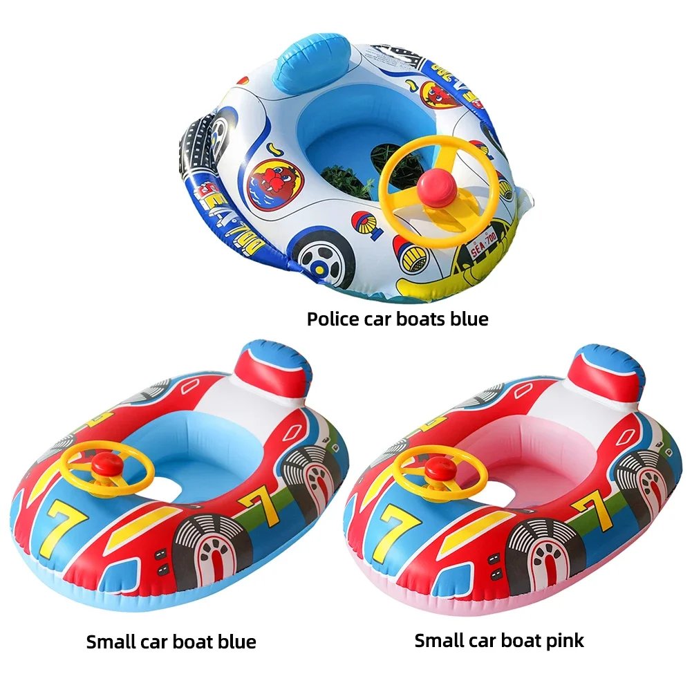Inflatable Baby Swimming Rings Seat Floating Sun Shade Toddler Swim Circle Fun Pool Bathtub Summer Beach Party Water Toys