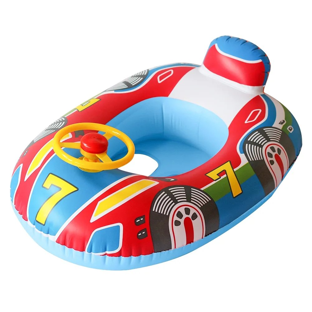 Inflatable Baby Swimming Rings Seat Floating Sun Shade Toddler Swim Circle Fun Pool Bathtub Summer Beach Party Water Toys
