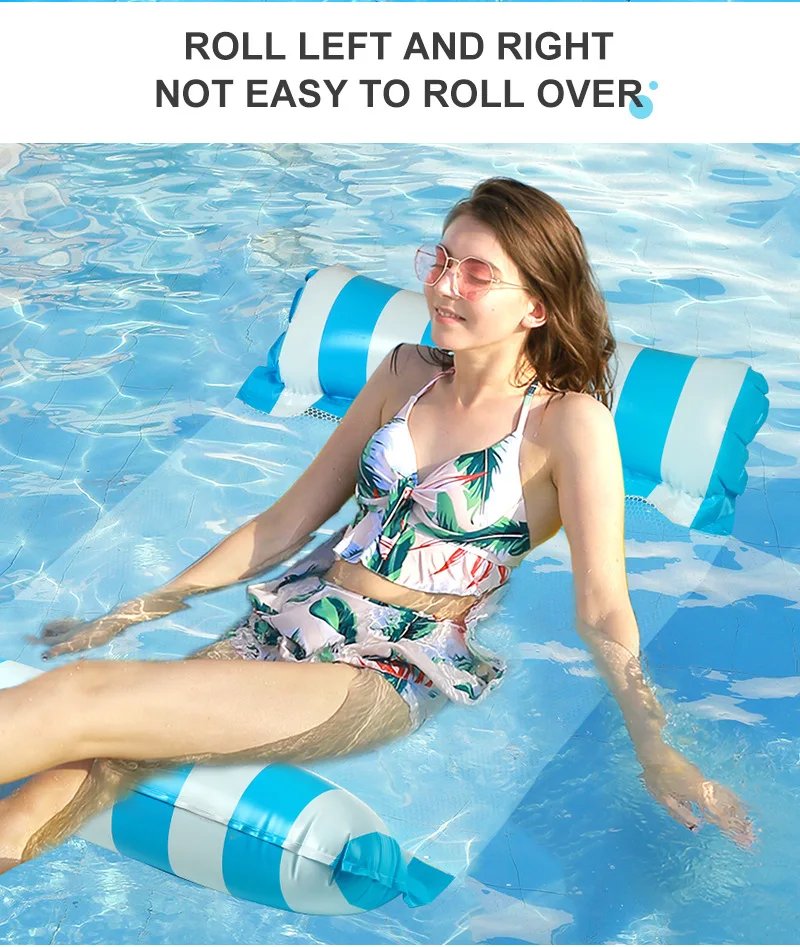 Swimming Water Sofa Inflatable Hammock Floating Water Inflatable Mat Pool Party Accessories Water Floating Inflatable Mat