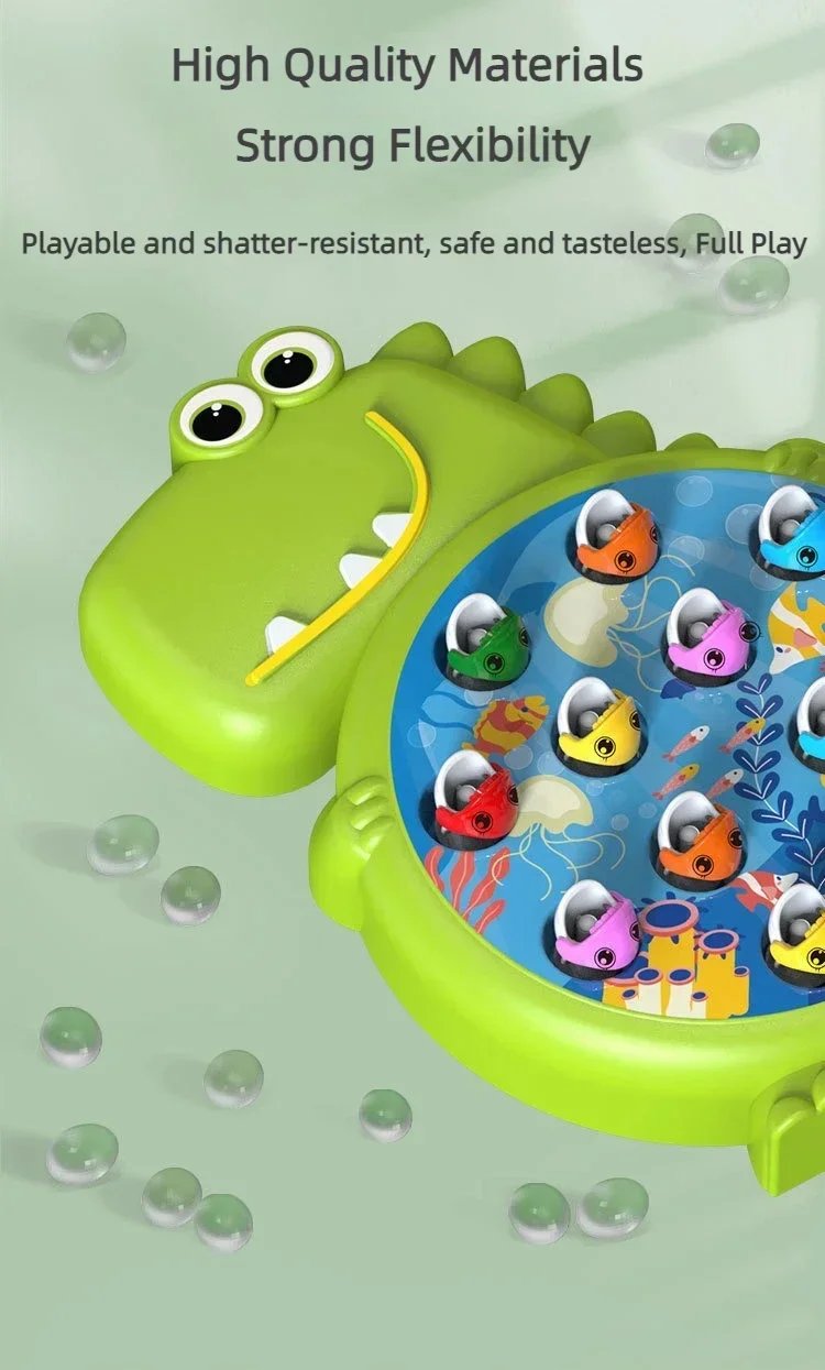 Children Magnetic Fishing Toy Dinosaur Magnetic Fishing Rod Game for Baby Fishing Early Educational Toys for Kids Birthday Gifts