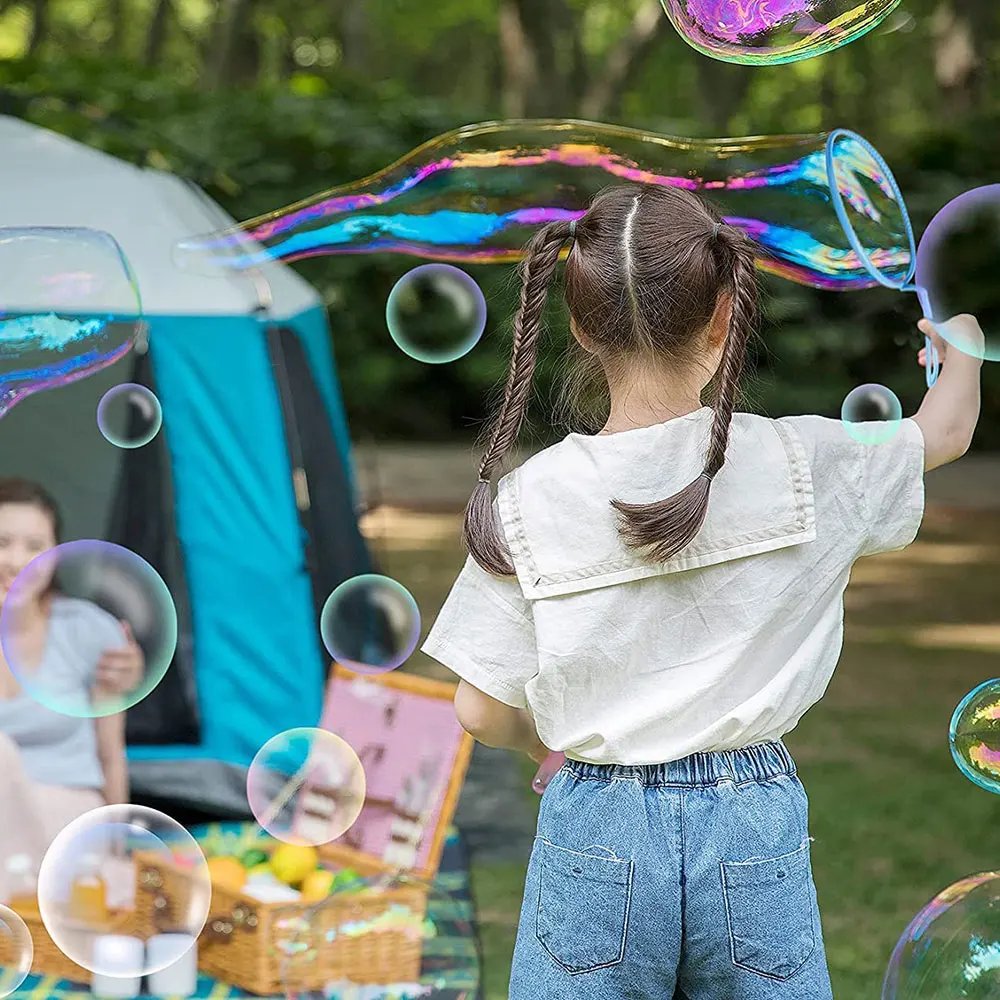 3/7Pcs Bubble Blowing Tools Soap Bubble Stick Set Bubble Blowing Toys Outdoor Kids Fun Toys Family Interactive Toys