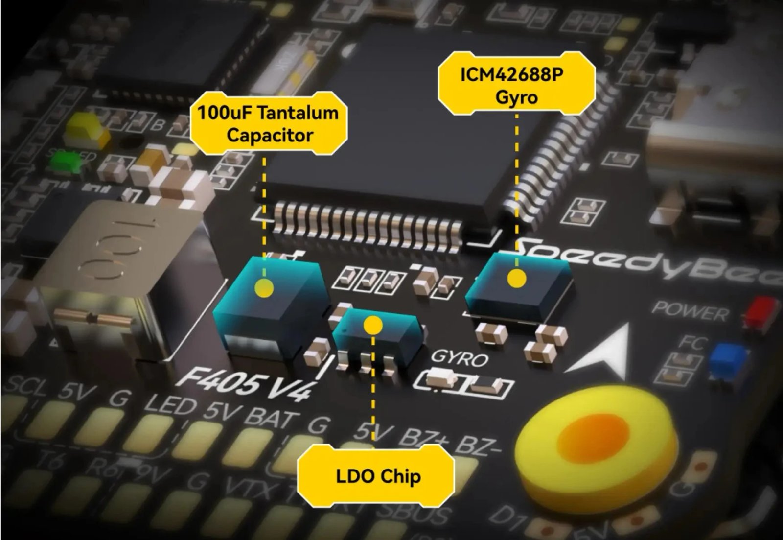 Speedybee F405 V4 Stack BLS 55A 4-in-1 ESC&FC 30x30 RC iNAV Betaflight Configure Bluetooth 3-6S FPV 5-8 inch frame Drone Parts
