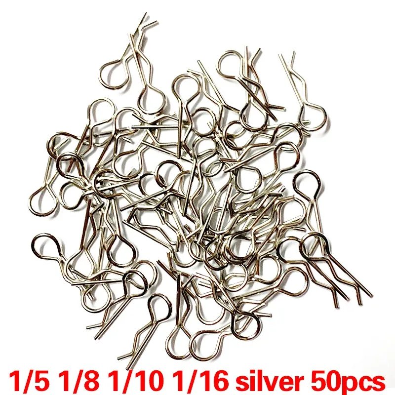 50pcs Rc Car Parts 1/5 1/6 1/7 1/8 1/8 1/12 1/16 Rc Cars Shell Body Clips Pins Housing Latch R Buckles Fixed For Trx-4 Scx10 Hsp