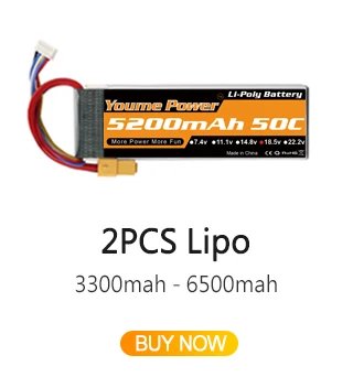 Youme 2S 3S 4S 6S RC Lipo Battery 7.4V 11.1V 14.8V 22.2V 3300mah 4500mah 5200mah 6200mah 6500mah T XT60 Hard Case RC Parts