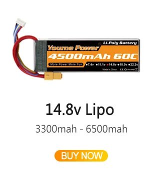 Youme 2S 3S 4S 6S RC Lipo Battery 7.4V 11.1V 14.8V 22.2V 3300mah 4500mah 5200mah 6200mah 6500mah T XT60 Hard Case RC Parts