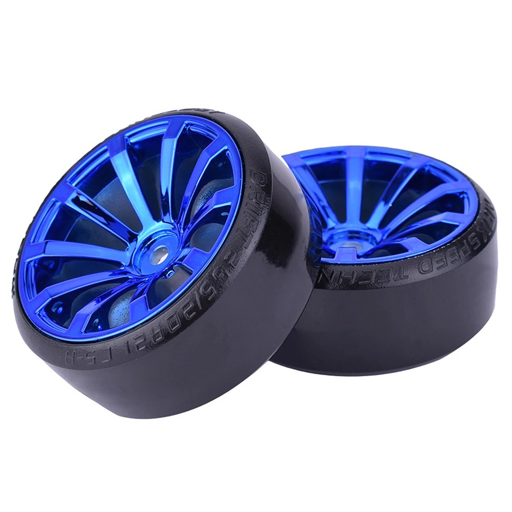 4PCS 1/10 RC Drift Cars Wheel Hub Hard Pattern Tyre for 1:10 HSP Redcat Wltoys WPL Tamiya Traxxas RC Drift Car Accessories Toys