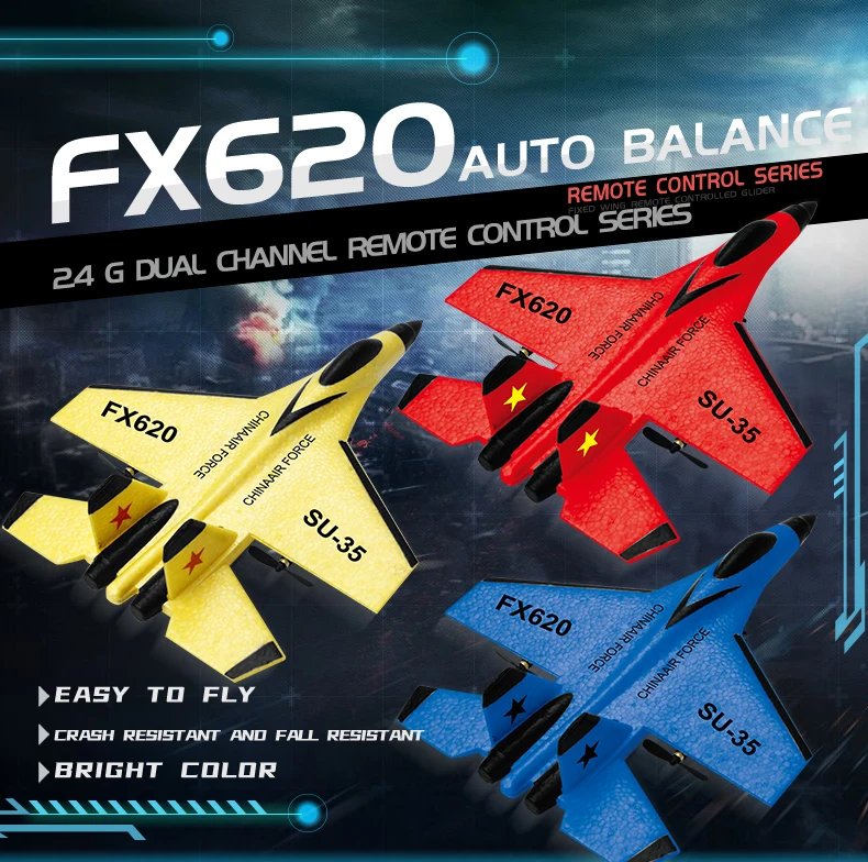 RC Plane SU35 2.4G With LED Lights Aircraft Remote Control Flying Model Glider EPP Foam Toys For Children Gifts VS SU57 Airplane