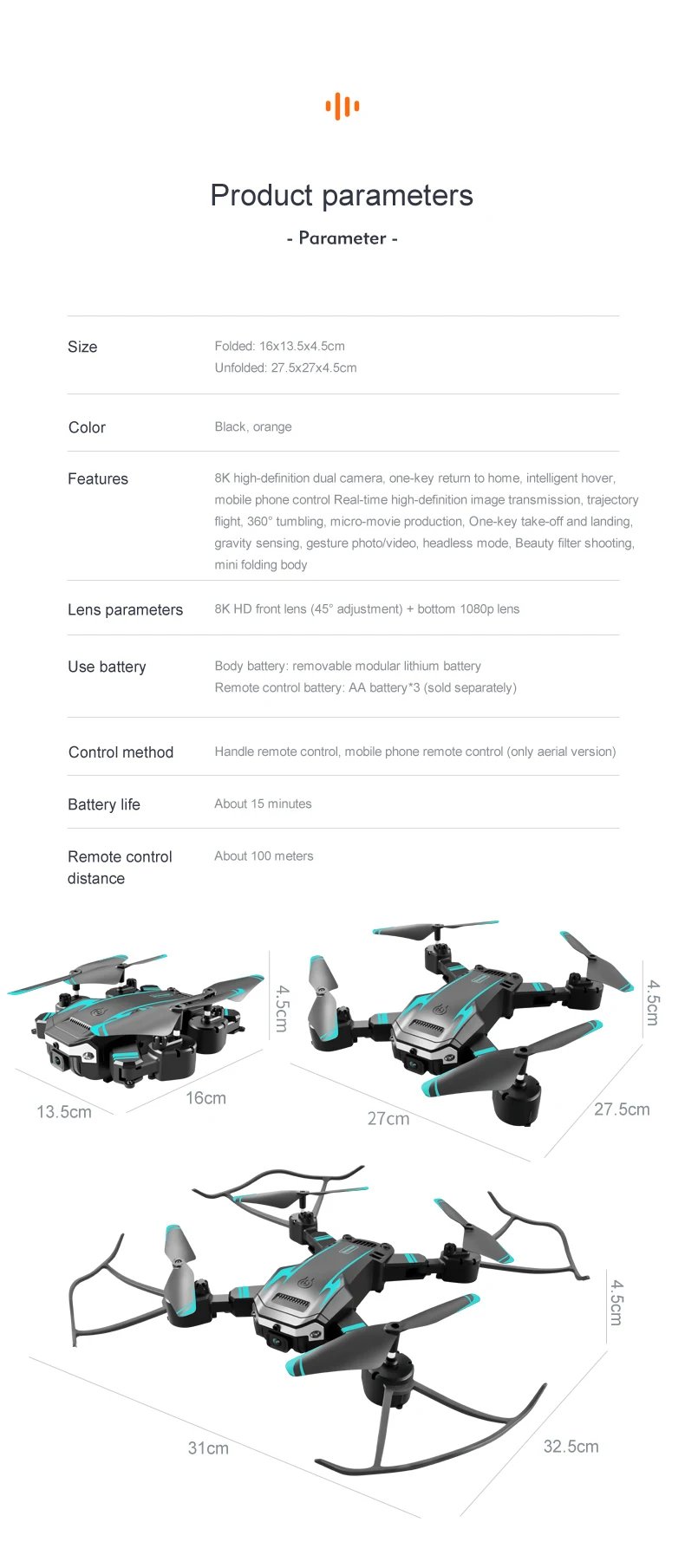 KBDFA G6 New Professional Foldable Quadcopter Aerial Drone S6 HD Camera GPS RC Helicopter FPV WIFI Obstacle Avoidance Toy Gifts