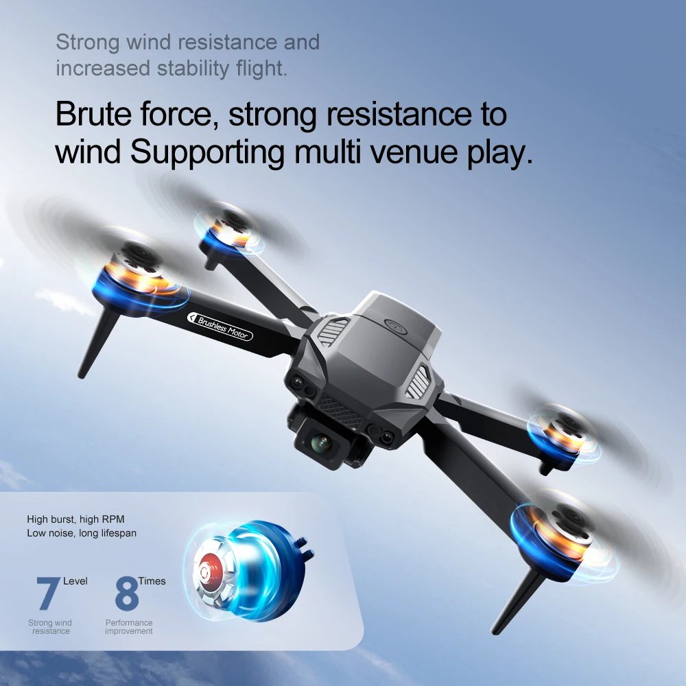 New F198 Drone Professional Dual Camera With 1080P WIFI FPV HD Aerial Photography Wide Angle Brushless RC Foldable Quadcopter