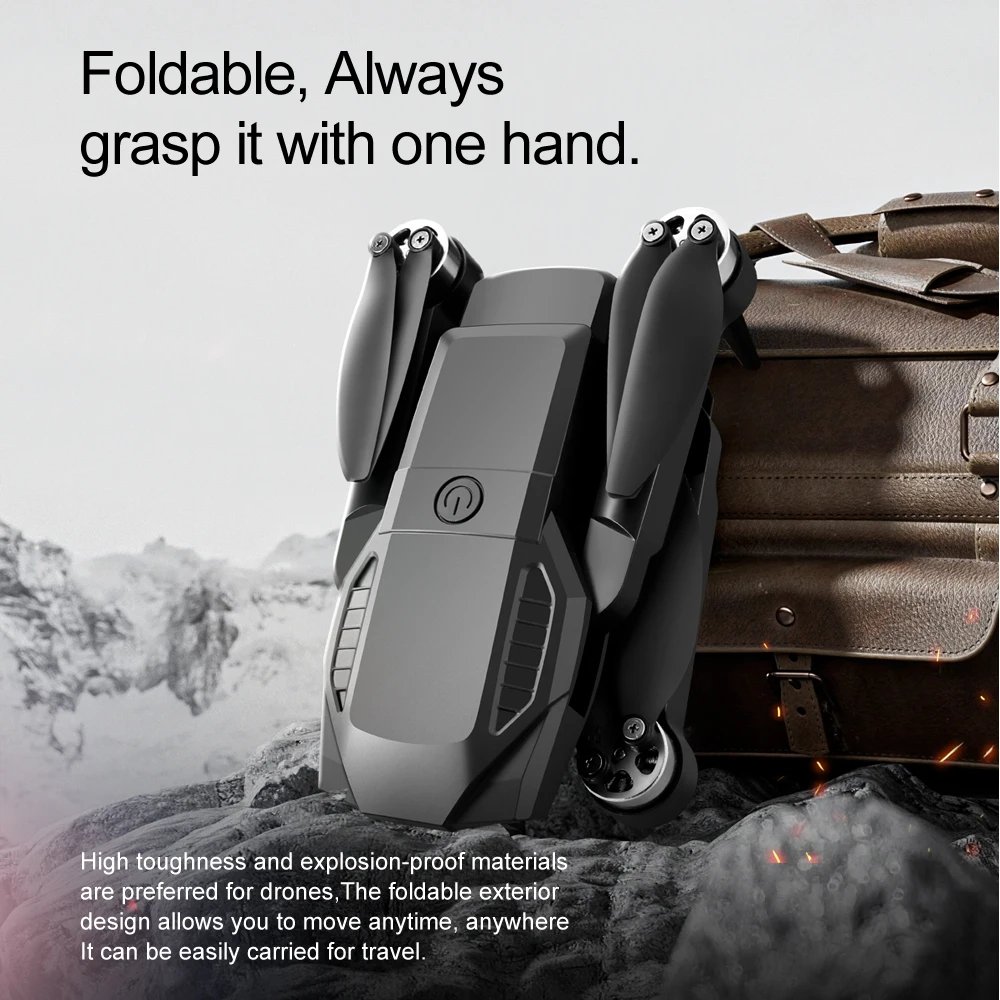 New F198 Drone Professional Dual Camera With 1080P WIFI FPV HD Aerial Photography Wide Angle Brushless RC Foldable Quadcopter